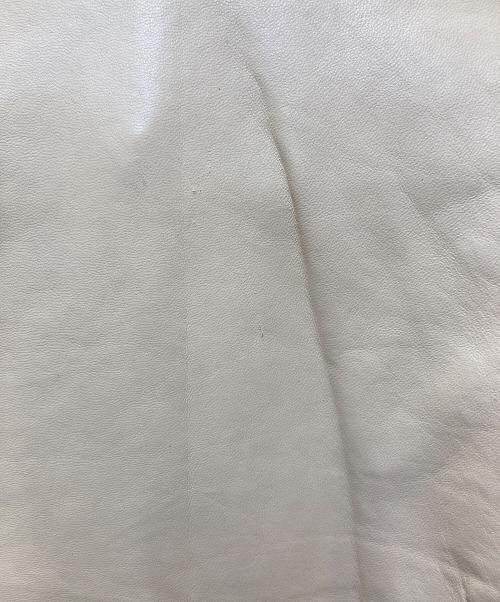 BURBERRY LONDON（バーバリーロンドン）BURBERRY LONDON (バーバリーロンドン) レザーシャツジャケット ベージュ サイズ:6の古着・服飾アイテム