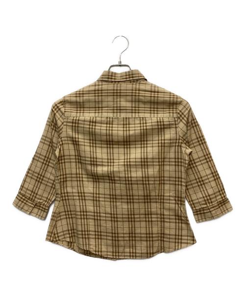 BURBERRY LONDON（バーバリーロンドン）BURBERRY LONDON (バーバリーロンドン) チェックシャツ ベージュ サイズ:4の古着・服飾アイテム