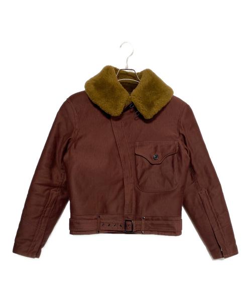freewheelers（フリーホイーラーズ）freewheelers (フリーホイーラーズ) ''WIND MASTER'' WINTER FLYING JACKET ブラウン サイズ:Mの古着・服飾アイテム