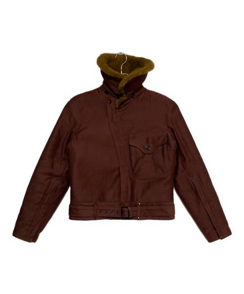 freewheelers（フリーホイーラーズ）freewheelers (フリーホイーラーズ) ''WIND MASTER'' WINTER FLYING JACKET ブラウン サイズ:Mの古着・服飾アイテム