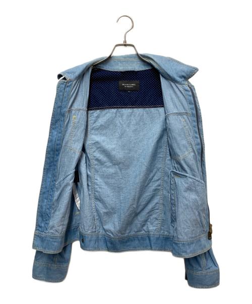 BURBERRY BLACK LABEL（バーバリーブラックレーベル）BURBERRY BLACK LABEL (バーバリーブラックレーベル) ジップアップシャツジャケット ブルー サイズ:Mの古着・服飾アイテム