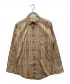 BURBERRY BLACK LABELバーバリーブラックレーベル）の古着「チェックシャツ」｜ベージュ