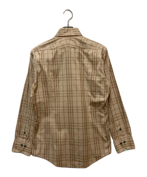 BURBERRY BLACK LABEL（バーバリーブラックレーベル）BURBERRY BLACK LABEL (バーバリーブラックレーベル) チェックシャツ ベージュ サイズ:SIZE 2の古着・服飾アイテム