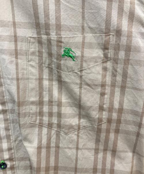 BURBERRY BLACK LABEL（バーバリーブラックレーベル）BURBERRY BLACK LABEL (バーバリーブラックレーベル) チェックシャツ ベージュ サイズ:SIZE 2の古着・服飾アイテム