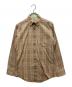 BURBERRY BLACK LABEL（バーバリーブラックレーベル）の古着「チェックシャツ」｜ベージュ