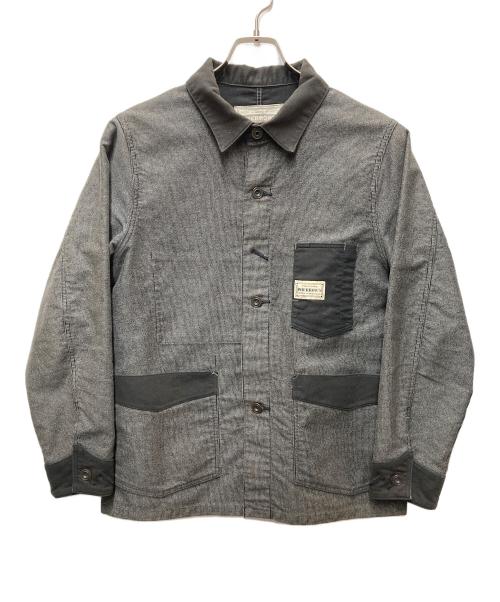 Pherrow's（フェローズ）Pherrow's (フェローズ) カバーオール グレー×ブラック サイズ:36の古着・服飾アイテム