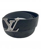 LOUIS VUITTONルイ ヴィトン）の古着「LVシャドウ40MMリバーシブルベルト」｜ブラック