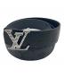 LOUIS VUITTON（ルイ ヴィトン）の古着「LVシャドウ40MMリバーシブルベルト」｜ブラック