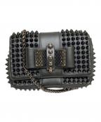 Christian Louboutinクリスチャン・ルブタン）の古着「チェーンショルダーミニバッグ SWEETY CHARITY」｜ブラック