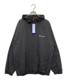 Champion（チャンピオン）の古着「ウインドフルジップジャケット」｜ブラック