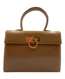 Salvatore Ferragamo（サルヴァトーレ フェラガモ）の古着「トップハンドル2WAYバッグ」｜ベージュ
