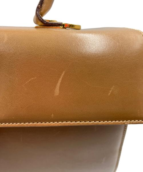 Salvatore Ferragamo（サルヴァトーレ フェラガモ）Salvatore Ferragamo (サルヴァトーレ フェラガモ) トップハンドル2WAYバッグ ベージュの古着・服飾アイテム