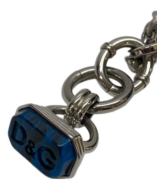 DOLCE & GABBANA（ドルチェ＆ガッバーナ）DOLCE & GABBANA (ドルチェ＆ガッバーナ) チェーンペンダント シルバー×ブルーの古着・服飾アイテム