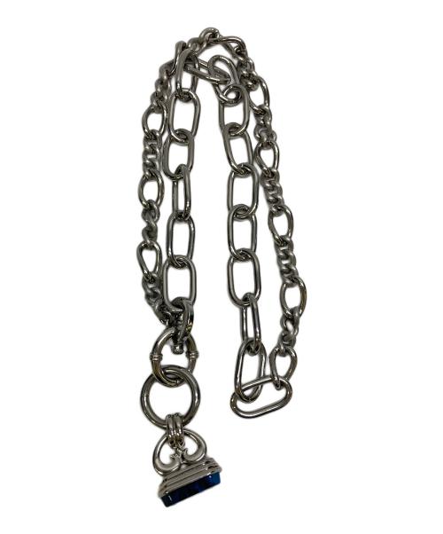 DOLCE & GABBANA（ドルチェ＆ガッバーナ）DOLCE & GABBANA (ドルチェ＆ガッバーナ) チェーンペンダント シルバー×ブルーの古着・服飾アイテム