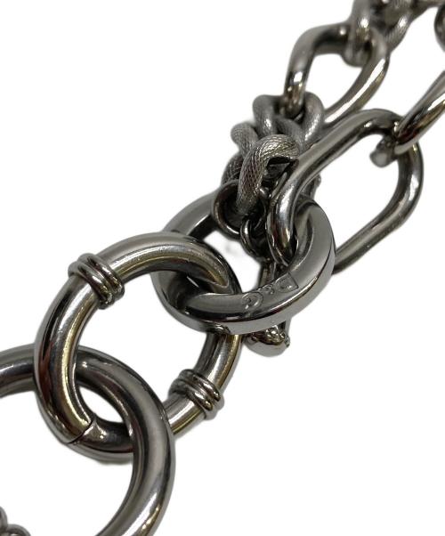 DOLCE & GABBANA（ドルチェ＆ガッバーナ）DOLCE & GABBANA (ドルチェ＆ガッバーナ) チェーンペンダント シルバー×ブルーの古着・服飾アイテム