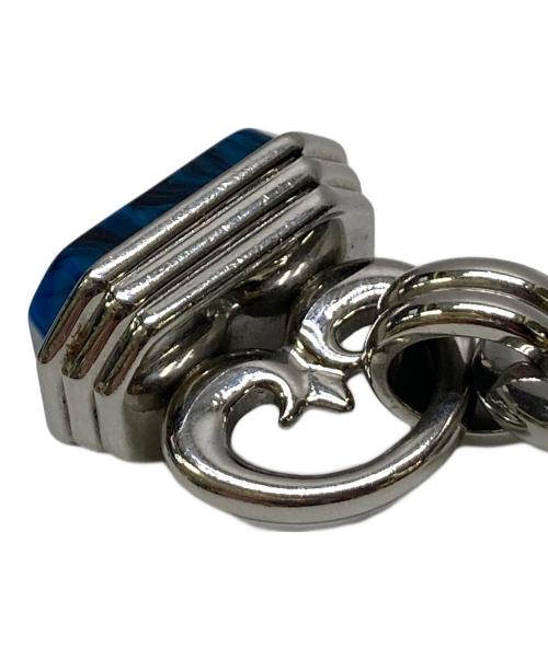 DOLCE & GABBANA（ドルチェ＆ガッバーナ）DOLCE & GABBANA (ドルチェ＆ガッバーナ) チェーンペンダント シルバー×ブルーの古着・服飾アイテム