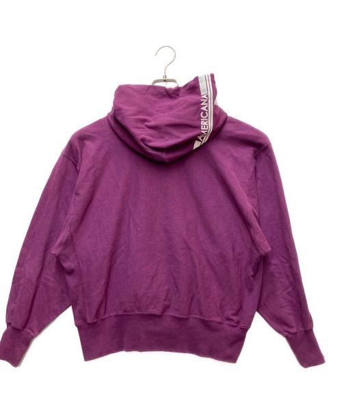 Americana（アメリカーナ）Americana (アメリカーナ) プルオーバーパーカー パープル サイズ:フリ－の古着・服飾アイテム