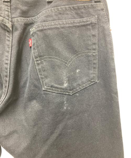 world wide famous（ワールドワイドフェイマス）world wide famous (ワールドワイドフェイマス) カスタムペイントデニムパンツ ブラック サイズ:W34×L30の古着・服飾アイテム