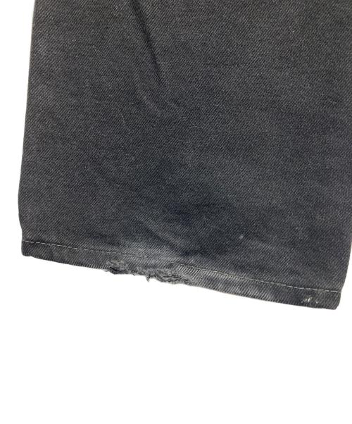 world wide famous（ワールドワイドフェイマス）world wide famous (ワールドワイドフェイマス) カスタムペイントデニムパンツ ブラック サイズ:W34×L30の古着・服飾アイテム