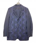 COMME des GARCONS HOMMEコムデギャルソン オム）の古着「縮絨加工3Bジャケット」｜ネイビー×パープル