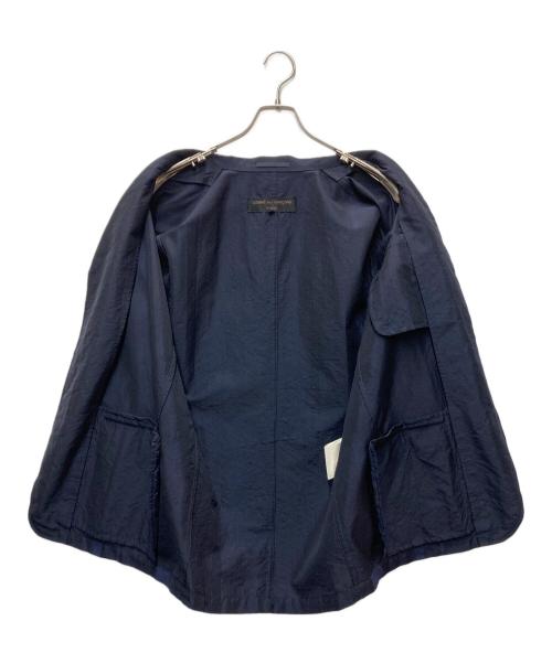 COMME des GARCONS HOMME（コムデギャルソン オム）COMME des GARCONS HOMME (コムデギャルソン オム) 縮絨加工3Bジャケット ネイビー×パープル サイズ:Mの古着・服飾アイテム