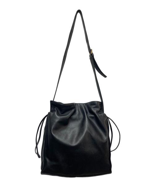 LOEWE（ロエベ）LOEWE (ロエベ) 巾着ショルダーバッグ ブラックの古着・服飾アイテム