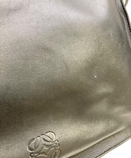 LOEWE（ロエベ）LOEWE (ロエベ) 巾着ショルダーバッグ ブラックの古着・服飾アイテム