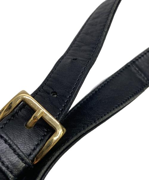 LOEWE（ロエベ）LOEWE (ロエベ) 巾着ショルダーバッグ ブラックの古着・服飾アイテム