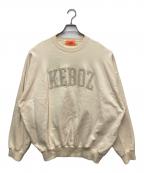 KEBOZケボズ）の古着「パイルロゴスウェット」｜アイボリー