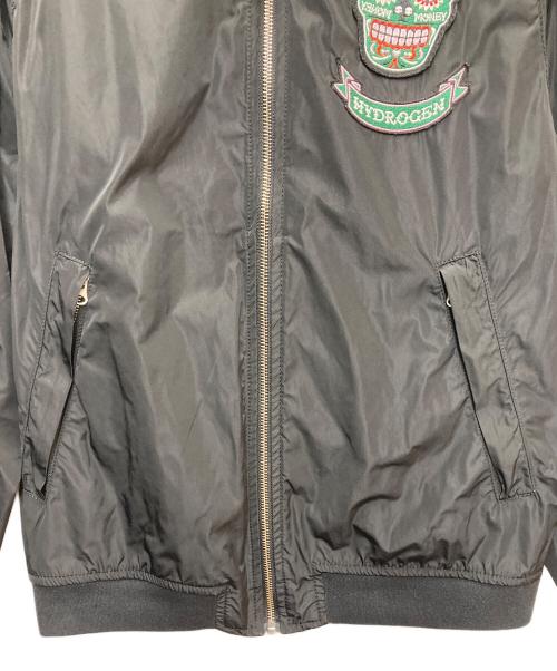 HYDROGEN（ハイドロゲン）HYDROGEN (ハイドロゲン) ナイロンブルゾン ブラック サイズ:Mの古着・服飾アイテム