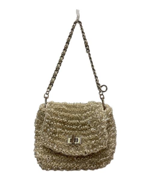 ANTEPRIMA（アンテプリマ）ANTEPRIMA (アンテプリマ) 2WAYチェーンショルダーワイヤーバッグ アイボリーの古着・服飾アイテム