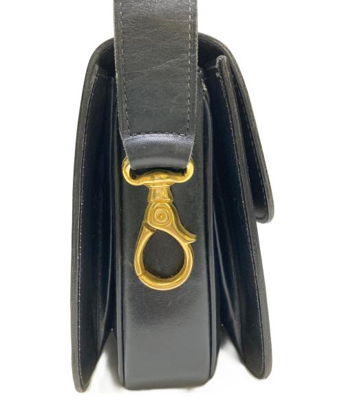 CELINE（セリーヌ）CELINE (セリーヌ) フラップショルダーバッグ ネイビーの古着・服飾アイテム
