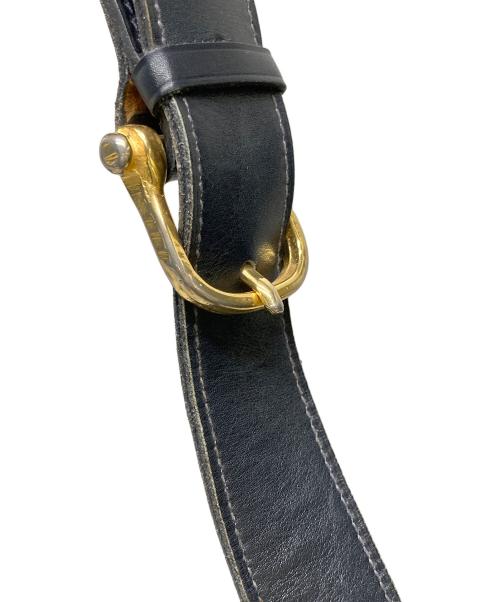 CELINE（セリーヌ）CELINE (セリーヌ) フラップショルダーバッグ ネイビーの古着・服飾アイテム