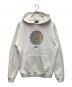 Complex con（コンプレックス コン）の古着「SWAROVSKI CRYSTAL FLOWER HOODIE」｜ホワイト