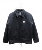 New Eraニューエラ）の古着「コーチジャケット　LOGO PATCH DUCK COACH JACKET」｜ブラック