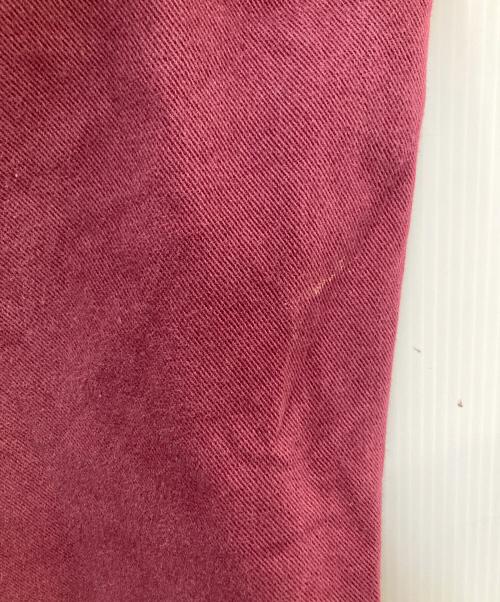 EXHAUST（エグゾースト）EXHAUST (エグゾースト) デニムハーフパンツ ボルドー サイズ:SIZE 91cm (W36)の古着・服飾アイテム