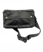 PORTERポーター）の古着「ボディーバッグ」｜ブラック