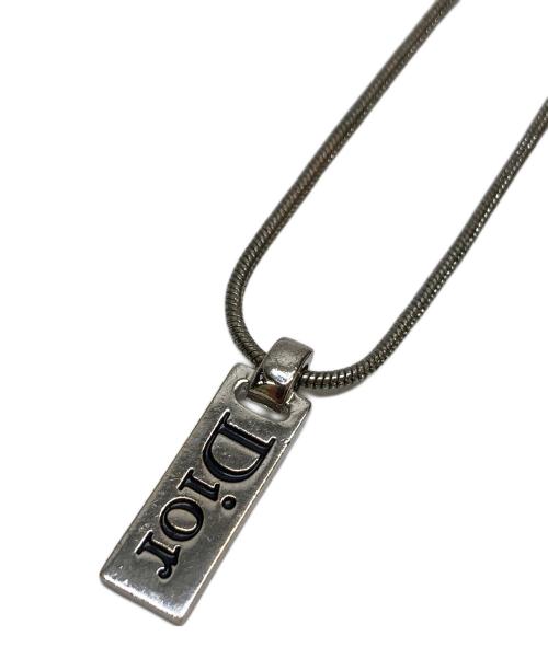 Christian Dior（クリスチャン ディオール）Christian Dior (クリスチャン ディオール) Diorロゴプレートネックレスの古着・服飾アイテム
