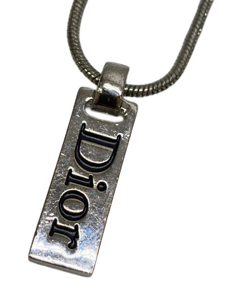 Christian Dior（クリスチャン ディオール）Christian Dior (クリスチャン ディオール) Diorロゴプレートネックレスの古着・服飾アイテム