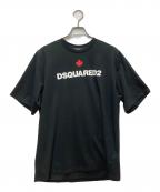 DSQUARED2ディースクエアード）の古着「ロゴプリントTシャツ」｜ブラック