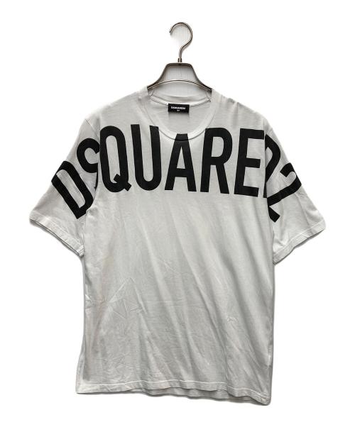 DSQUARED2（ディースクエアード）DSQUARED2 (ディースクエアード) Tシャツ ホワイト×ブラック サイズ:16Yの古着・服飾アイテム
