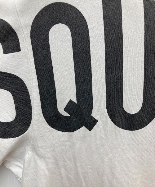 DSQUARED2（ディースクエアード）DSQUARED2 (ディースクエアード) Tシャツ ホワイト×ブラック サイズ:16Yの古着・服飾アイテム