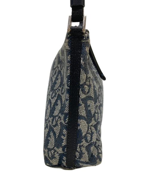 Christian Dior（クリスチャン ディオール）Christian Dior (クリスチャン ディオール) トロッターハンドバッグ グレー×ネイビーの古着・服飾アイテム