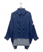 青木被服アオキヒフク）の古着「シャツ」｜ネイビー