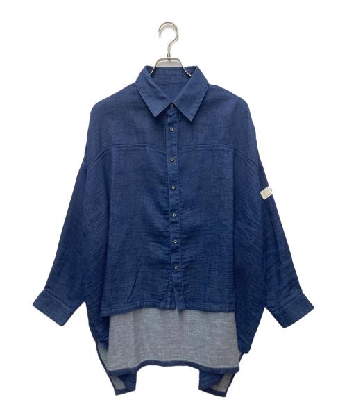 青木被服（アオキヒフク）青木被服 (アオキヒフク) シャツ ネイビー サイズ:Mの古着・服飾アイテム