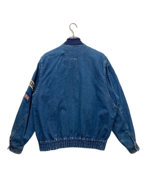 HORSE POWERS（ホースパワーズ）HORSE POWERS (ホースパワーズ) デニムボンバージャケット ブルー サイズ:Lの古着・服飾アイテム