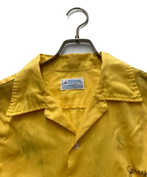 Hilton（ヒルトン）Hilton (ヒルトン) ボーリングシャツ イエロー サイズ:Lの古着・服飾アイテム