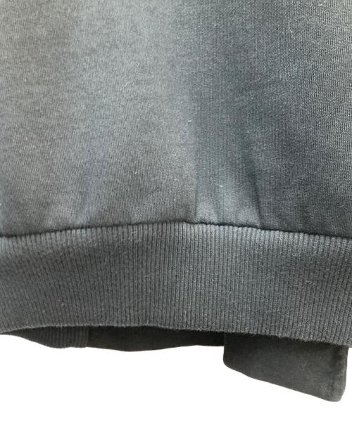 ARMANI EXCHANGE（アルマーニ エクスチェンジ）ARMANI EXCHANGE (アルマーニ エクスチェンジ) フェイクファーカラースウェットブルゾン ブラック サイズ:Mの古着・服飾アイテム