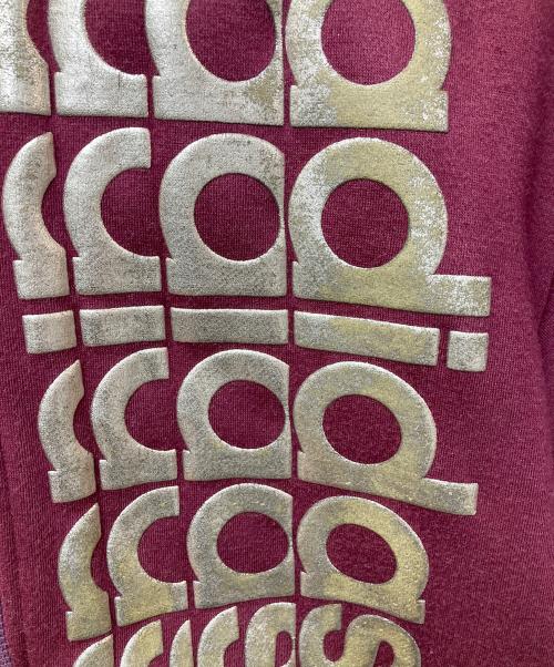 adidas（アディダス）adidas (アディダス) 裏ボアジップパーカー パープル サイズ:Mの古着・服飾アイテム