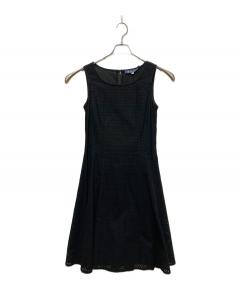 中古・古着通販】theory (セオリー) ノースリーブワンピース ブラック
